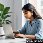 포스트 디지털 라이프스타일의 경제적 영향 - **Prompt 1: The Modern Freelancer's Haven**
    A bright, well-lit image of a young Bengali woman (e...